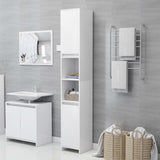 Bathroom Cabinet White 30x30x183.5 cm Engineered Wood 802669