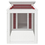 Rabbit Hutch Mocha 100.5x54x55 cm Solid Wood Pine 172291
