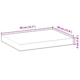 Floating Shelves 2 pcs 40x30x4 cm Untreated Solid Wood Acacia 3279444