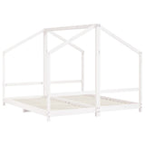 Kids Bed Frame White 2x cm Solid Wood Pine 3200590