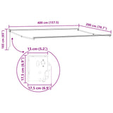 Retractable Awning Yellow, Orange and White 4 x 2 m 3418931
