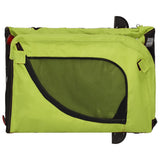 Pet Bike Trailer Green and Black Oxford Fabric and Iron 94032