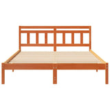 Bed Frame Brown 160 x 200 cm Solid Pine Wood 872367