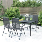 Garden Table Anthracite 165x80x72 cm Steel Mesh 362734