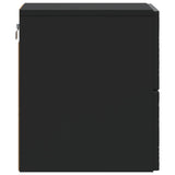 Wall-Mounted Bedside Cabinet Black 34.5 x 33 x 40 cm 898807