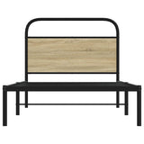 Bed Frame Without Mattress 100x200 cm Sonoma Oak Engineered Wood 4100253
