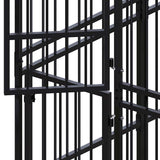 Outdoor Dog Kennel with Roof Steel 18.43 m 3097955