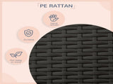 Wicker Dog House, Rattan Pet Bed, with Removable Cushion, Canopy, for Small and Medium Dogs - Cream T3398P376417