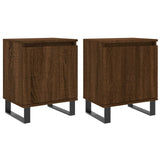 ZNTS Bedside Cabinets 2 pcs Brown Oak 40x30x50 cm Engineered Wood 826859