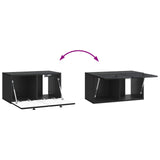 Wall-Mounted TV Cabinet 59.5 x 31 x 30 cm Black Engineered Wood 899216