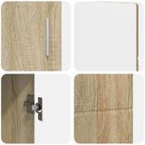 Sideboard with Shelf FLORIN Sonoma Oak 88.5 x 30.5 x 55.5 cm 880293