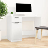 ZNTS Desk White 100x50x75 cm Engineered Wood 811493