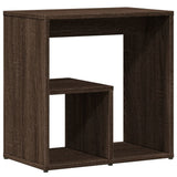 ZNTS Side Tables 2 pcs Brown Oak 50x30x50 cm Engineered Wood 840568