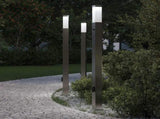 Bollard Lights with Sensor&Outlet 3 pcs 110 cm Stainless Steel IP44 4006070