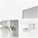 Bathroom Mirror Cabinet White 50 x 14.5 x 70 cm Engineered wood 889199