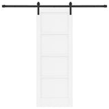 Sliding Door White 73.5 x 198.5 cm Solid Pine Wood 3333299
