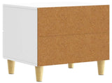 Bedside Table 2 pcs High Gloss White 43 x 34.5 x 48 cm 894994