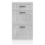 ZNTS Kitchen Base Cabinet Porto Concrete Grey Engineered Wood 854224