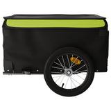 Bike Trailer Black and Green 45 kg Iron 94088