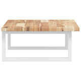 Basin Shelf Wall Mounted Steel and Solid Wood Acacia 3302784