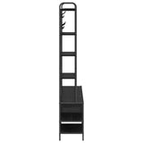 Coat Stand with Shoes Bench Black Oak 120.5 x 34 x 190 cm 8012038