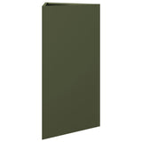 Garden Planter Olive Green Triangular 40x34.5x75 cm Steel 851163