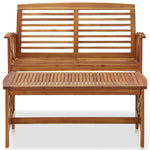 ZNTS 2 Piece Garden Lounge Set Solid Acacia Wood 310272