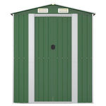 Garden Shed Green 192x108x223 cm Galvanised Steel 319267