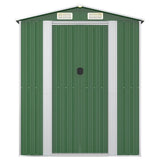 Garden Shed Green 192x108x223 cm Galvanised Steel 319267
