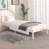 Bed Frame without Mattress 90x190cm White Single 810396