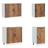 7 Piece Kitchen Cabinet Set Lucca Old Wood Engineered Wood 3314779