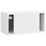 Wall-Mounted TV Cabinet 59.5 x 31 x 30 cm High Gloss White 899219