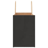 Paper Bags 250 pcs with Handles Black 32x17x25 cm 4101649