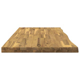 Live Edge Table Top 130 x 40 x 3.5 cm Rectangular White 938463