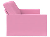 3 Seater Sofa Pink 190 x 81 x 82 cm Fabric 42041117