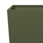 ZNTS Garden Planter Olive Green 45x45x75 cm Steel 851100