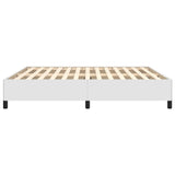 Bed Frame without Mattress White Super King Faux Leather 349877