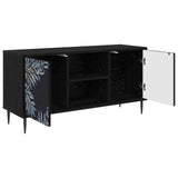 TV Cabinet DOKKUM 102 x 33 x 51 cm Black Oak Engineered Wood 8007057