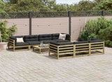 8 Piece Garden Sofa Set Impregnated Wood Pine 3299322