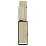 4 Piece Bathroom Furniture Set Sonoma Oak Engineered Wood 3301231