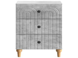 Bedside Cabinet Concrete Grey 43x 41 x 66.5 cm Engineered Wood 894098