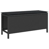 Garden Dining Set Black Poly Rattan 42007906