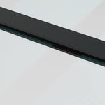 Sliding Door with Hardware Set Black 102x205 cm ESG Glass 3375923