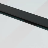 Sliding Door with Hardware Set Black 102x205 cm ESG Glass 3375923