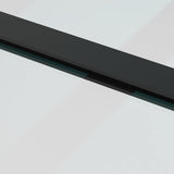 Sliding Door with Hardware Set Black 102.5x205 cm ESG Glass 3375940