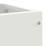 Corner Planter White 45 x 45 x 35 cm Steel 883648