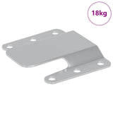 Flush Mount Bracket 419 pcs Silver 75 x 66 x 1.4 mm Steel 864839