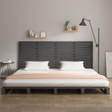 Wall Headboard Grey 166x3x91.5 cm Solid Wood Pine 824700