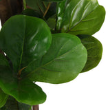 Artificial Fiddle Leaf Fig Tree 232 Leaves 180 cm Green 359014