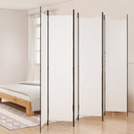 ZNTS 6-Panel Room Divider White 300x220 cm Fabric 350206